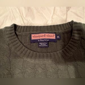 Vineyard vines men’s cableknit sweater perfect condition sage green XL